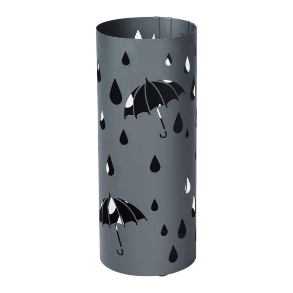 Paraplubak - Metalen Design - Wateropvangbak - Haak - Antraciet