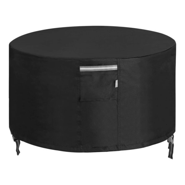 Vuurplaatsafdekking, Pvc-Coating, 50 İnch İn Diameter, Zwart