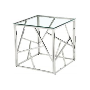 Bijzettafel 'Madagascar' Zilver