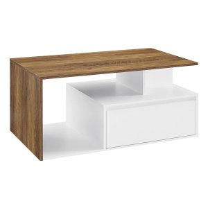 Salontafel, Woonkamertafel, Banktafel, 2 Grote Laden, Met Poten, Veel Opbergruimte