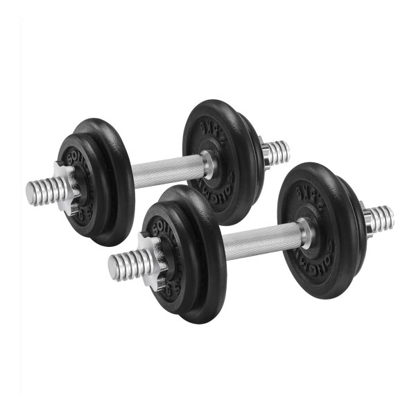 Gietijzeren Verstelbare Halterset, Fitnesstraining, Gewichtheffen, Thuisgymnastiek, Dumbbells 20KG
