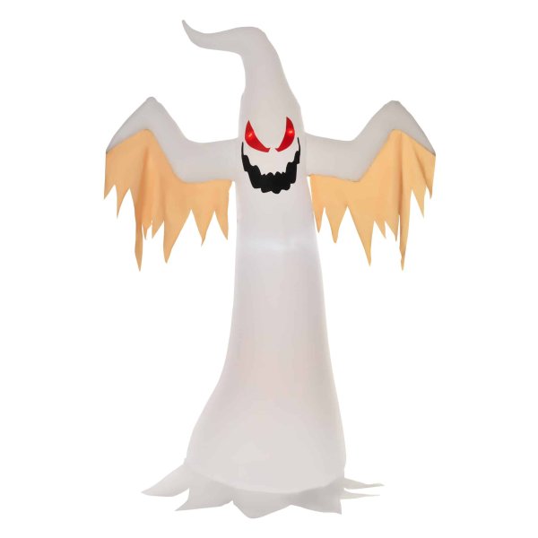 Halloweendecoratie - Zaza Home - Opblaasbare Geest - LED-verlichting - Wit
