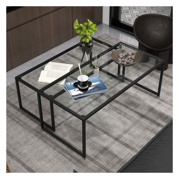 Salontafelset - Stijlvol Design - Zwarte Kleur