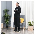 Dumbbell – Zaza Home - Rubberen greep – 15 kg, zwart