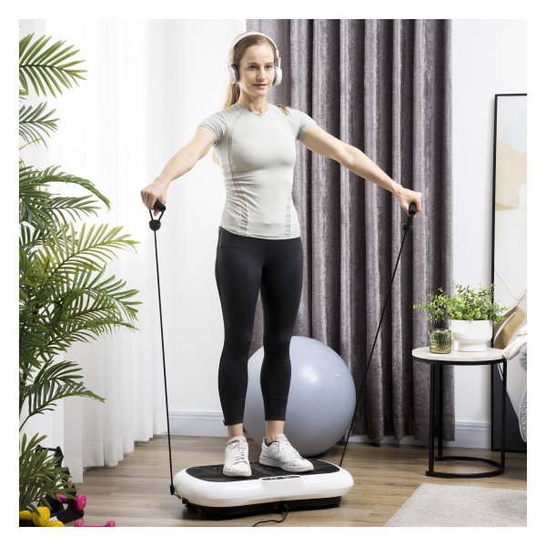 Trilplaat - Vibrerende plaat - Effectieve training - Zwart