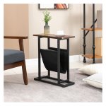 Tafelblad - Inklapbare tafel - Stalen frame - Donkerbruin/Zwart