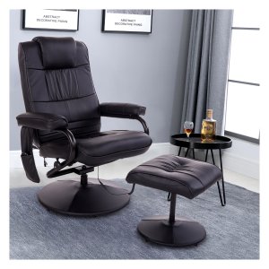 Ligstoel - RelaxMax - Comfortabel en Massage - Zwart