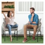 Tuinstoelen - Boho Garden - Metalen frame - Grijs