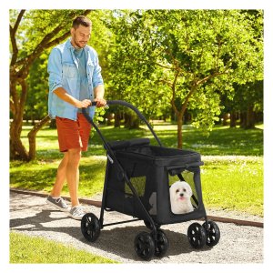Hondenbuggy - ComfortPet - Inklapbaar - Oxford-stof - Zwart