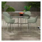 Terrasstoelen - Comfort Garden - rugleuning - armleuningen - groen