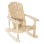 Dennehouttuinstoel - Outsunny - Natuurlijk - Comfortabel - Bruin