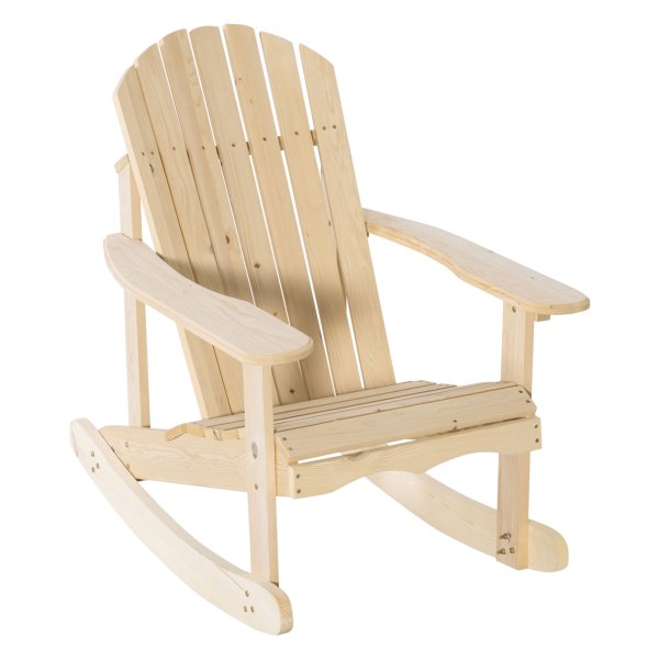 Dennehouttuinstoel - Outsunny - Natuurlijk - Comfortabel - Bruin