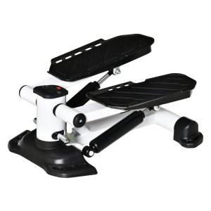 Stappenteller - Compacte Stepper - LCD-scherm - Grote Pedalen - Wit/Zwart