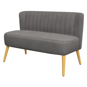 Loveseat - Houten Poten - 2-Zits - Donkergrijs