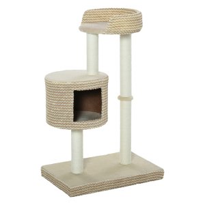 Klimboom - KattenTroet - Gezellig kijkplatform - Beige/Koffie