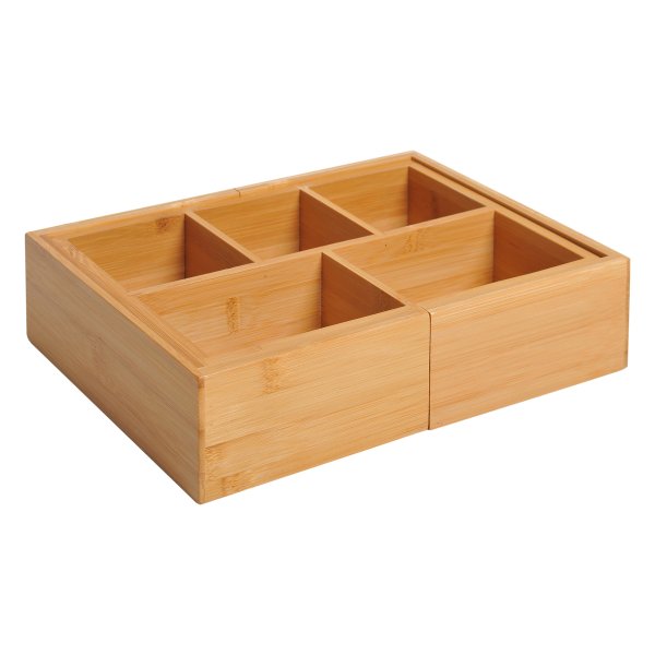 Bamboe – OrganizerXL - Uitbreidbaar – Natuurlijk - Bruin