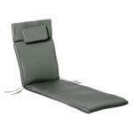 Tuinlounger - ComfortBuiten - Kussen - Afneembare hoes - Grijs