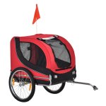 Fietskar - Hondenvervoer - Rood/Zwart