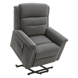 Elektrische relaxfauteuil met TV-functie - Luxe comfortstoel met afstandsbediening - Antraciet