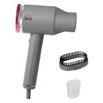Stoomstrijkijzer met Stoomborstel - Opvouwbaar - 1520W - Grijs & Roze