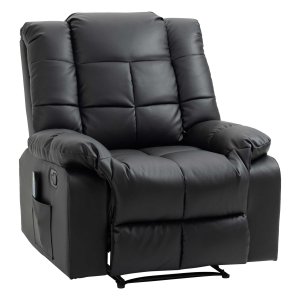 Massagestoel - LuxRelax – Elektrische massagefunctie – TV-functie - zwart