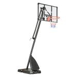Basketbalstand - Hoogte verstelbaar - Met rollen - Zwart