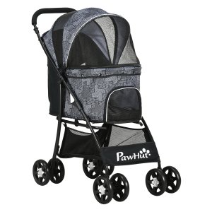 Hondenbuggy – Mobile Paws - Opvouwbaar – Elektrische ramen - Zwart