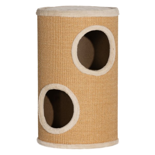 Krabpaal - Klimpaal - Ruim design - Pluche - Bruin-beige