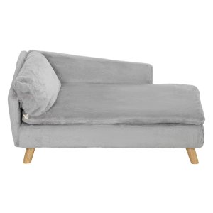 Hondenbed - Pluche - Wasbaar - Lichtgrijs
