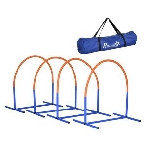 Hondentraining – TopDog – behendigheidset – 4-delig - blauw