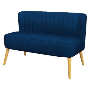 Bank - Blauwe Hemel - 2-Zits - Linnenlook - Blauw