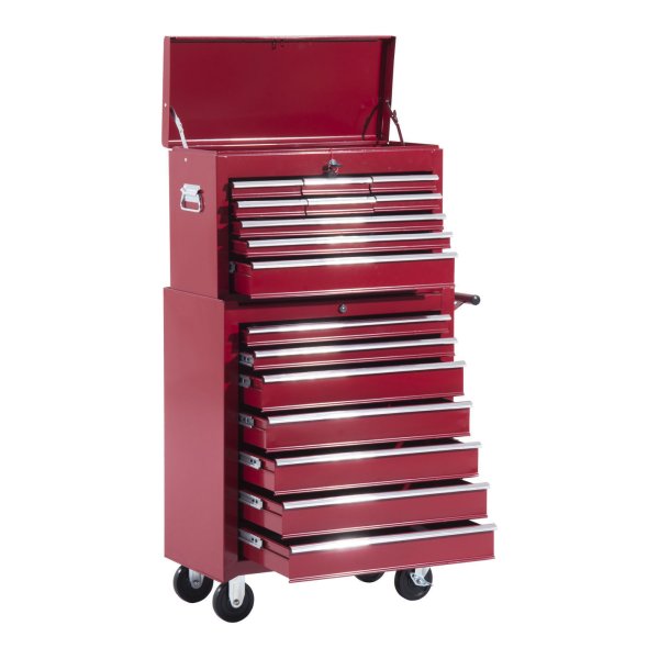 Gereedschapswagen - Robuust - Veel opbergruimte - Rood