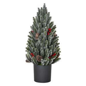 Kunstkerstboom - Zaza Home - Sneeuw bedekt - Besjes - Groen