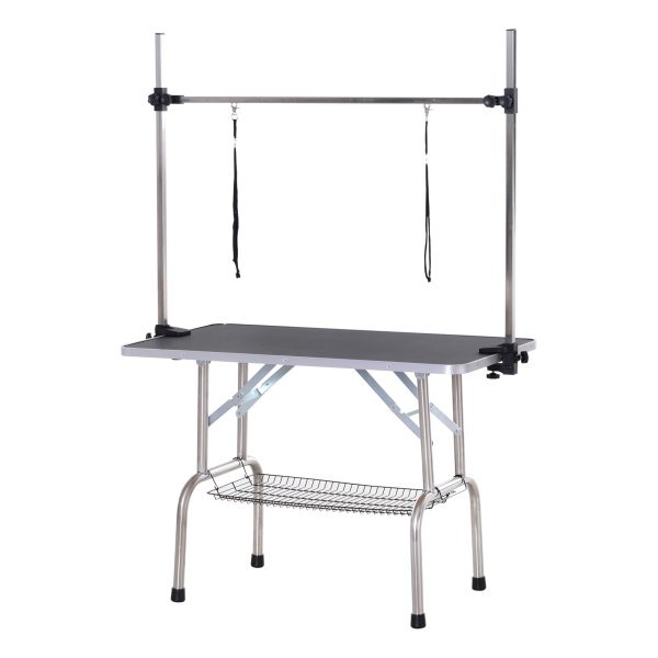 Dierentafel - Trimmaster - Opvouwbaar en verstelbaar - Zwart