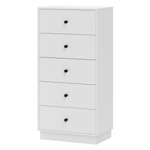 Moderne ladekast - ruimtebesparend - houtlook - Wit