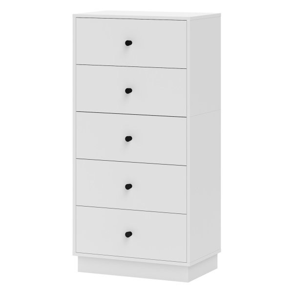 Moderne ladekast - ruimtebesparend - houtlook - Wit