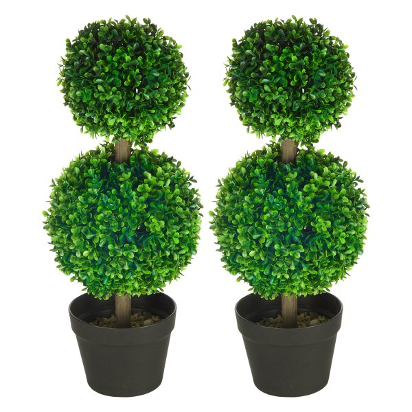 Kunstplanten - Dubbele bol - UV-bestendig - Groen