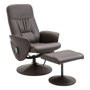Relaxfauteuil - ComfortLiving - Ergonomisch design - Massagefunctie - Bruin