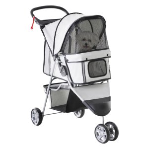 Autobuggy - HappyPets - Opvouwbaar – Multicolor (grijs)