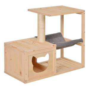Klimboom - Sparrenhout - Natuurlijk - Beige