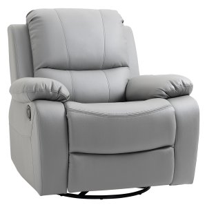 Relaxstoel - Luxe Merk - 135° Kantelbaar - Draaibaar – Grijs