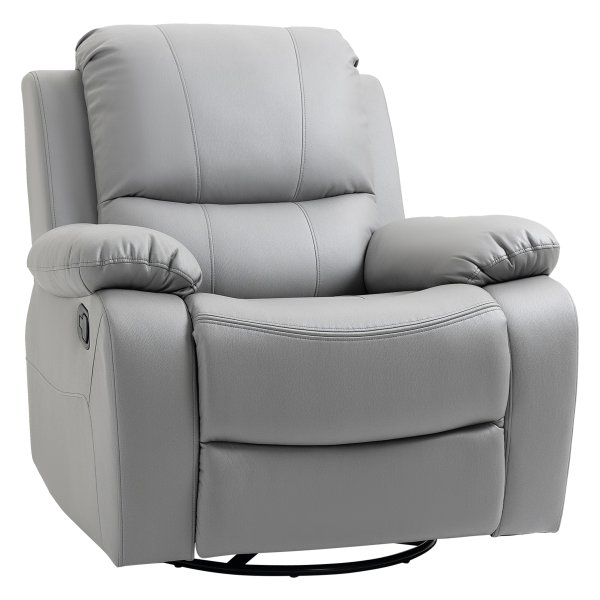 Relaxstoel - Luxe Merk - 135° Kantelbaar - Draaibaar – Grijs