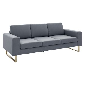 Bankstel - Comfort Deluxe - Stof - Donkergrijs