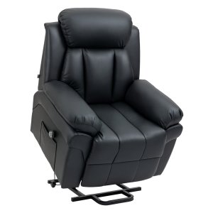 Fauteuil - Relaxlux - Elektrische relaxleuning - Verstelbare - Zwart