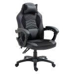 Ergonomische bureaustoel – GamingZone - Massagefunctie – Warmtefunctie - zwart