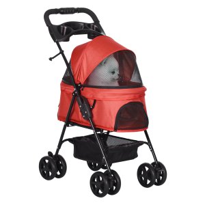 Hondenbuggy - Luxe PawHut - Vouwbaar en comfortabel - Grijs