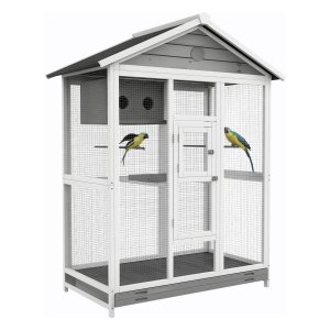 Vogelkooi - Zaza Home - percussie-staven - uittrekbare lade - bruin