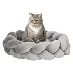 Huisdierkussen - Cozy Paws - Wasbaar - Donut - Grijs