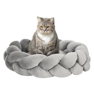 Huisdierkussen - Cozy Paws - Wasbaar - Donut - Grijs