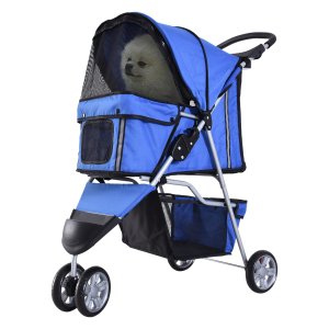 Huisdierbuggy - LuxePaws - Groot draagvermogen - Comfortabel - Blauw